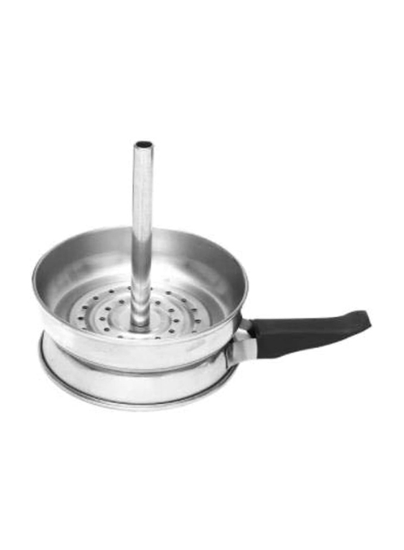 Hookah Bowl Charcoal Holder Head Stove Burner Heater, Silver