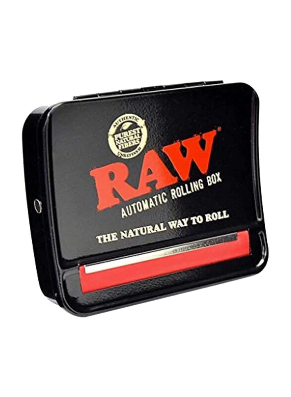 

Raw Automatic Rolling Machine Box, 79mm, 1.25 Size, Black