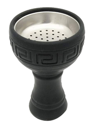 Silicon Hookah Bowl with Stainless Steel Unbreakable No Odor, Black