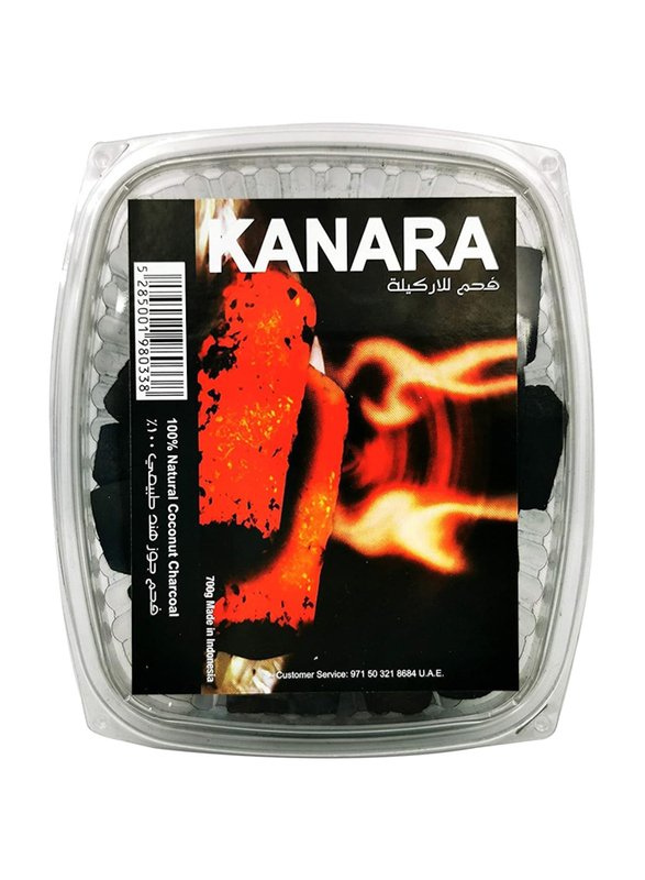 Kanara Coconut Shell Charcoal, 700gm, Black