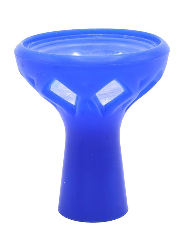 

X Torbo Hookah/Shisha Silicone Glass Smoke Pot Bowl, Blue