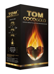 Tom Coco Gold Coconut Charcoal, 1Kg, Black