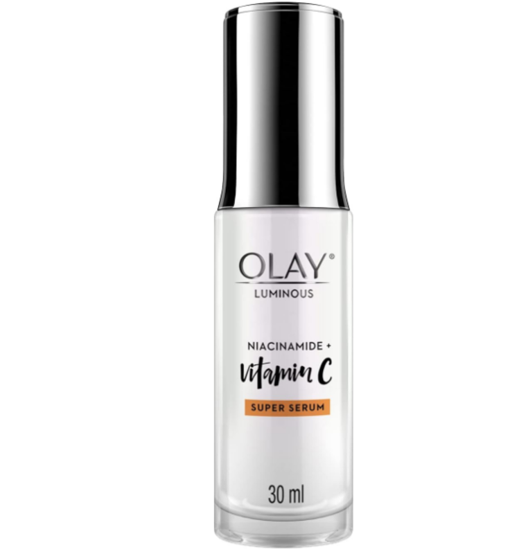 

Olay Super Serum: Luminous Serum With Niacinamide Vitamin C For Even & Glowing Skin, Sulphate & Parbene Free, 30 ML