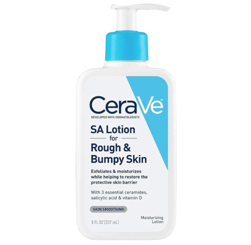 

CeraVe SA Lotion for Rough & Bumpy Skin Vitamin D, Hyaluronic Acid, Lactic Acid & Salicylic Acid Lotion Fragrance Free & Allergy Tested 8 Ounce