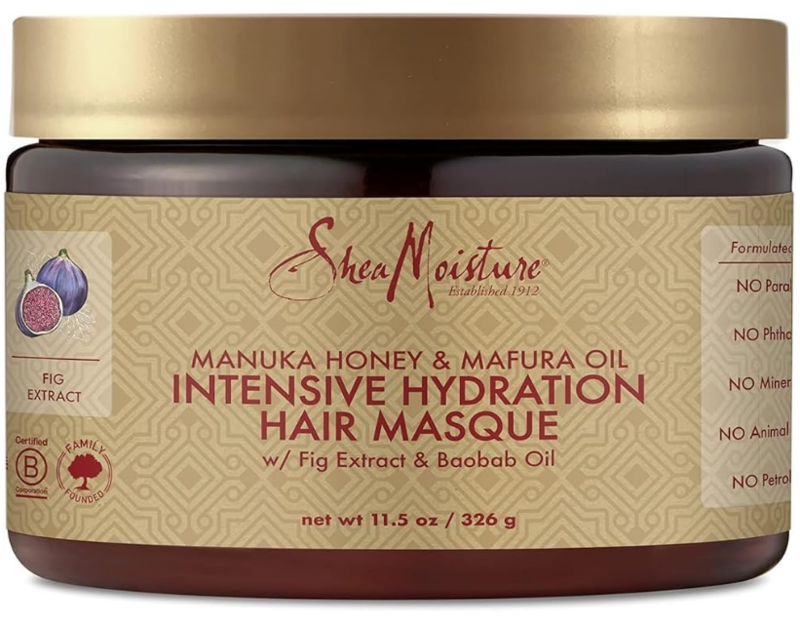 

SheaMoisture Intensive Hydration Hair Masque Manuka Honey & Mafura Oil For Dry, Damaged Hair Deep Conditioning Hair Treatment 11.5 oz 326ml