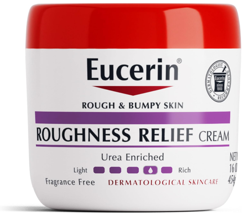 

Eucerin Roughness Relief Cream, Fragrance Free Body Cream for Dry Skin, 16 Oz/454g Jar