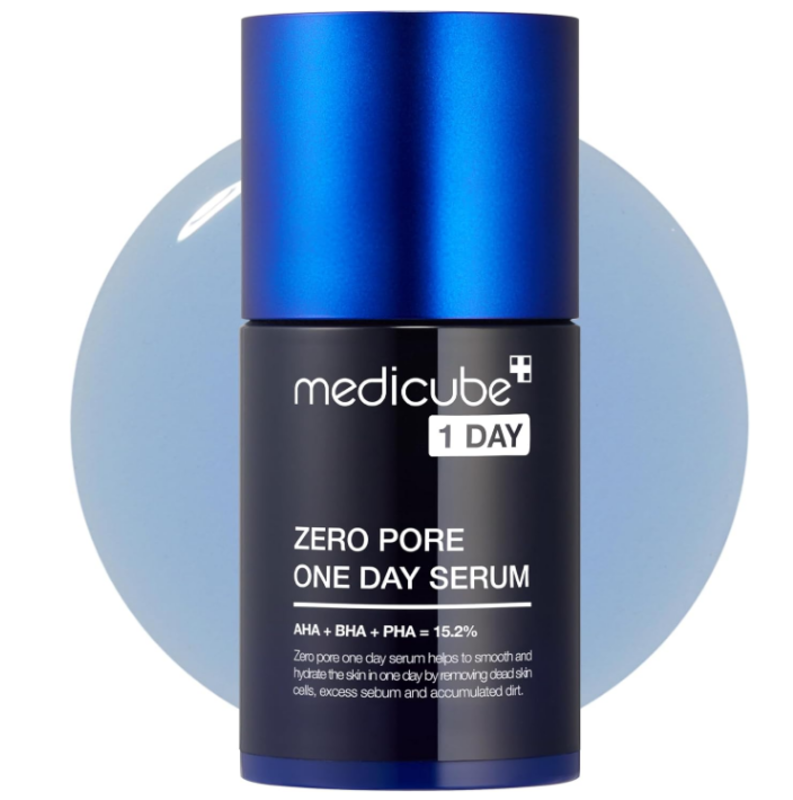 

medicube Zero Pore One-day Serum 1.01 fl.oz/30ml - Overnight Resurfacing Serum with Pore Tightening Complex - 15.2% AHA+BHA+PHA & 2% Niacinamide