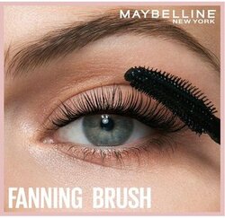 Maybelline New York Volume Mascara, Washable, Full Fan Effect, Long Eyelashes, Clump free, Lash Sensational, Very Black