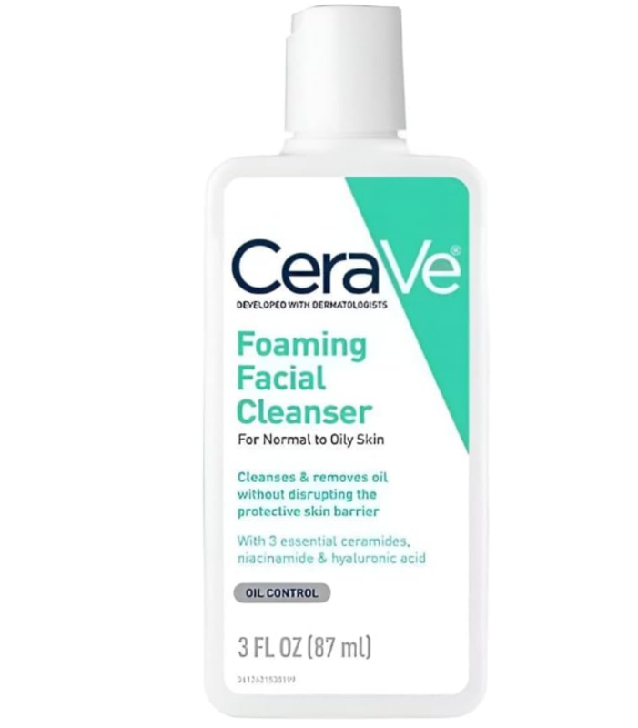 

CeraVe Foaming Facial Cleanser 87ml Travel Size Face Wash, Normal to Oily Skin