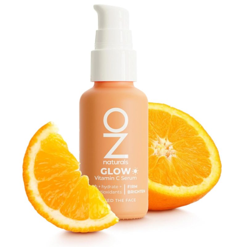 

OZNATURALS GLOW SERUM: Vitamin C Serum/Anti Aging Serum With Hyaluronic Acid, Pure Vitamin E Oil and Rosehip Oil - All Natural Antioxidant Facial Seru