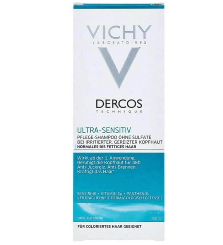 

Vichy Dercos Ultra Soothing Sulfate-Free Shampoo for Normal to Oily Hair, 200 ml