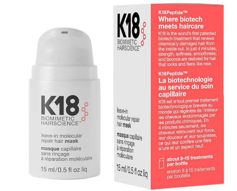 

K18 Leave In Molecular Repair Hair Mask, 15ml