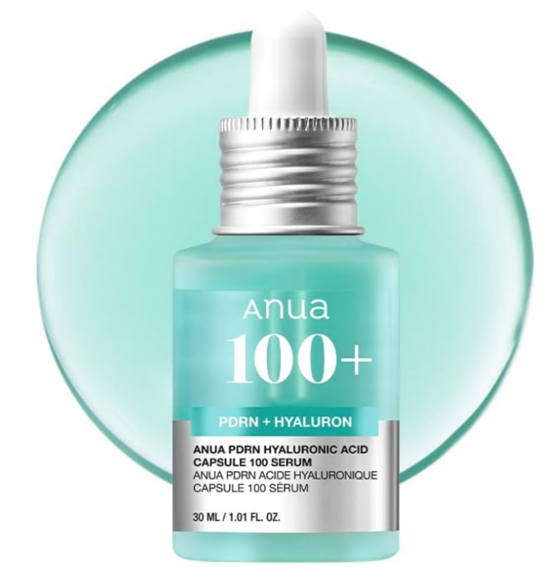 

Anua PDRN Hyaluronic Acid Capsule 100 Serum, Radiant Face Serum, Hyaluronic Acid, Hydration, Moisture Plumping effect, Natural color, Fragrance free,