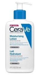 CeraVe Moisturizing Lotion 24H Body and Face Moisturizer for Normal to Dry Skin with Hyaluronic Acid and Ceramides 8Oz, 236 ML