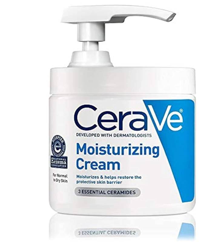 

CeraVe Moisturizing Cream 16 Ounce/453ml with Pump Daily Face and Body Moisturizer for Dry Skin