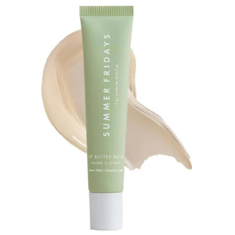

Summer Fridays Lip Butter Balm - Conditioning Lip Mask and Lip Balm for Instant Moisture, Shine and Hydration - Sheer-Tinted, Soothing Lip Care - Swee