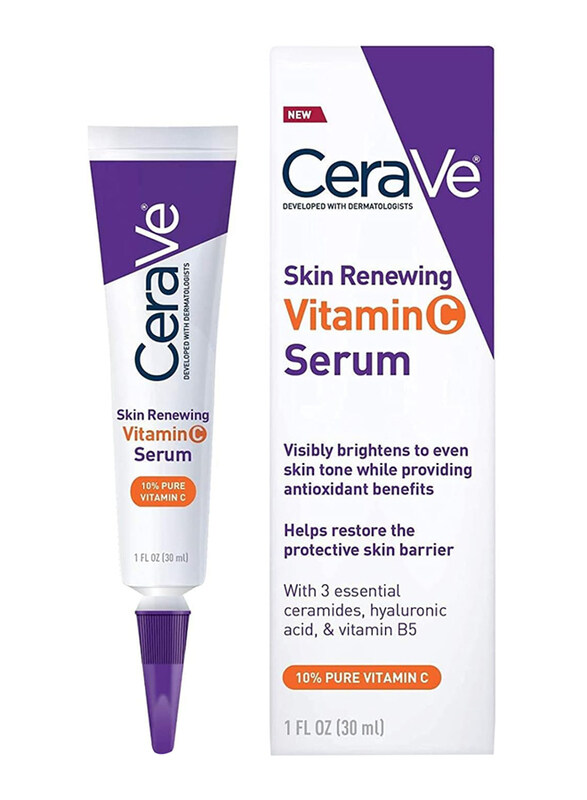 

Cerave Skin Renewing Vitamin C Serum with Hyaluronic Acid, 1 oz