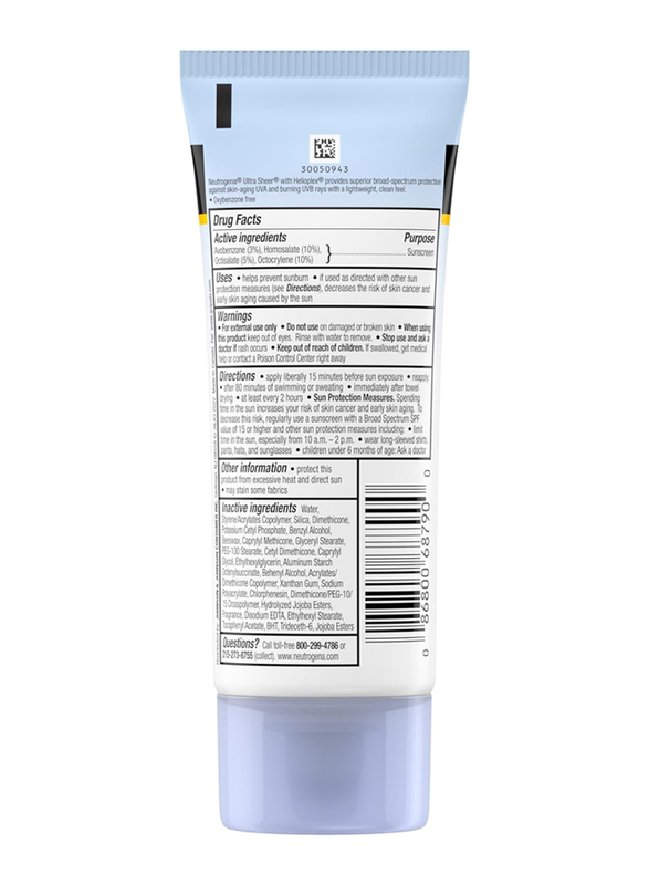 Neutrogena Ultra Sheer Dry-Touch Sunscreen Lotion, 3 oz