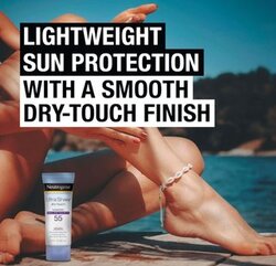 Neutrogena Sunscreen Lotion Ultra Sheer Dry-Touch , Broad Spectrum Spf 55 Uva / Uvb Protection 3 Fl. Oz