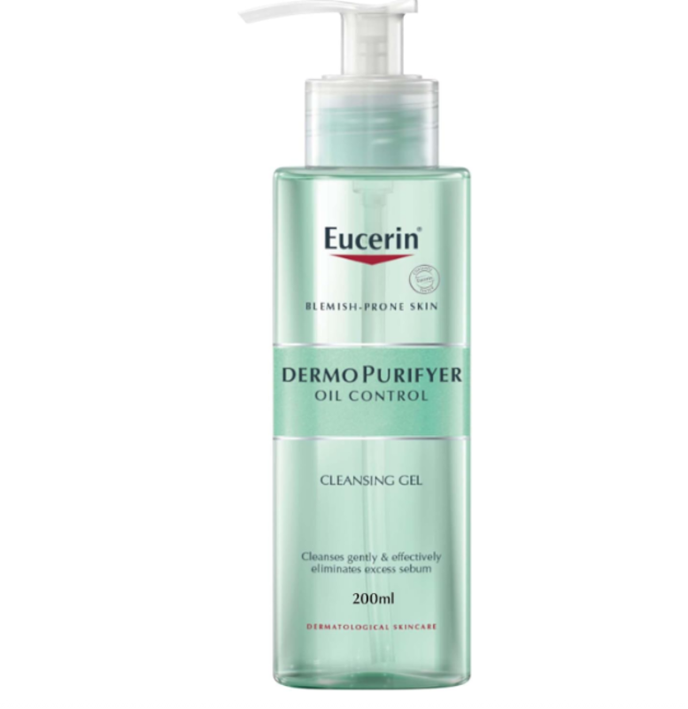 

Eucerin DermoPurifyer Oil Control Face Cleansing Gel, Removes Excess Sebum, Dirt and Makeup, Fragrance-Free, Soap-Free, Suitable for Blemish and Acne-