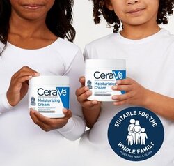 CeraVe Moisturizing Cream 48H Body and Face Moisturizer for Dry to Very Dry Skin with Hyaluronic Acid and Ceramides Fragrance Free 16Oz, 454 g