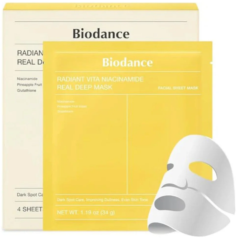 

Biodance Radiant Vita Niacinamide Real Deep Mask 34g (4ea)