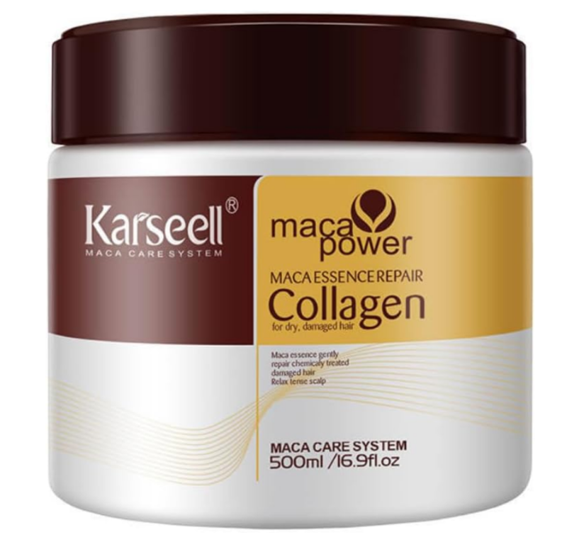 

Karseell Collagen Hair Treatment Deep Repair Conditioning Hair Mask Argan Oil Coconut Oil Essence for Dry Damaged Hair All Hair Types 16.90 Fl oz 500m