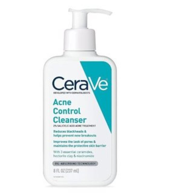 CeraVe Face Wash Acne Treatment Salicylic Acid Cleanser with Purifying Clay for Oily Skin Blackhead Remover 8 Ounce, 8 Fl Oz Pack of 1