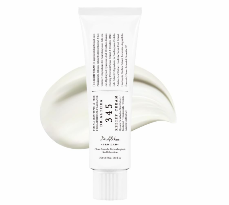 

Dr. Althea Dr.Althea 345 Relief Cream Daily Face Moisturizer Blemish Relief Care Soothing Recovery & Moisture with Niacinamide, Panthenol Korean Vegan Skincare f