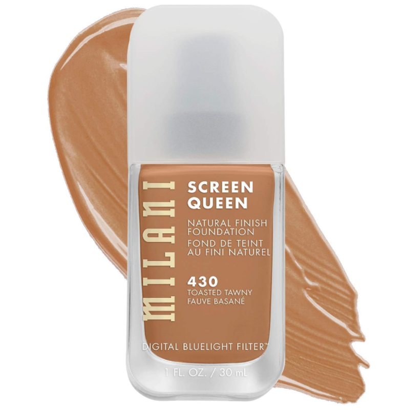 

Milani Screen Queen Liquid Foundation Makeup - Cruelty Free Foundation With Digital Bluelight Filter Technology (430 Toasted Tawny) 30ml