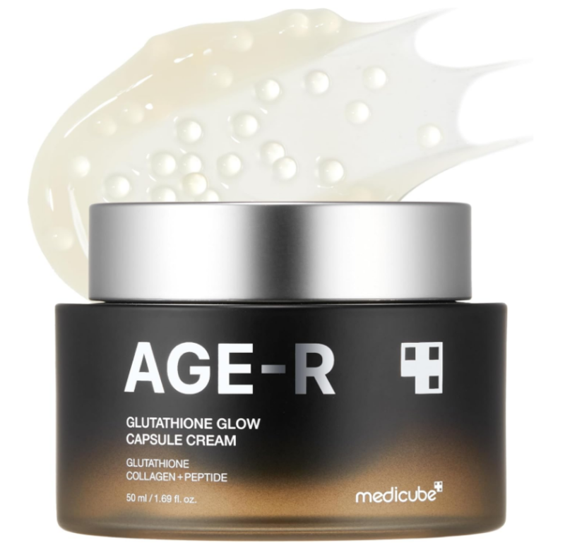 

medicube AGE-R Glutathione Glow Capsule Facial Cream - Instant Lifting Moisturizer - Collagen Peptide For Hydrating Glow - Improve Blemishes, Uneven S