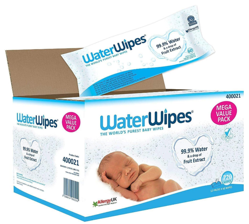 

WaterWipes Water Wipes Purest Baby Wipes Sensitive Skin 60 Counts x Pack of 12 720 Wipes