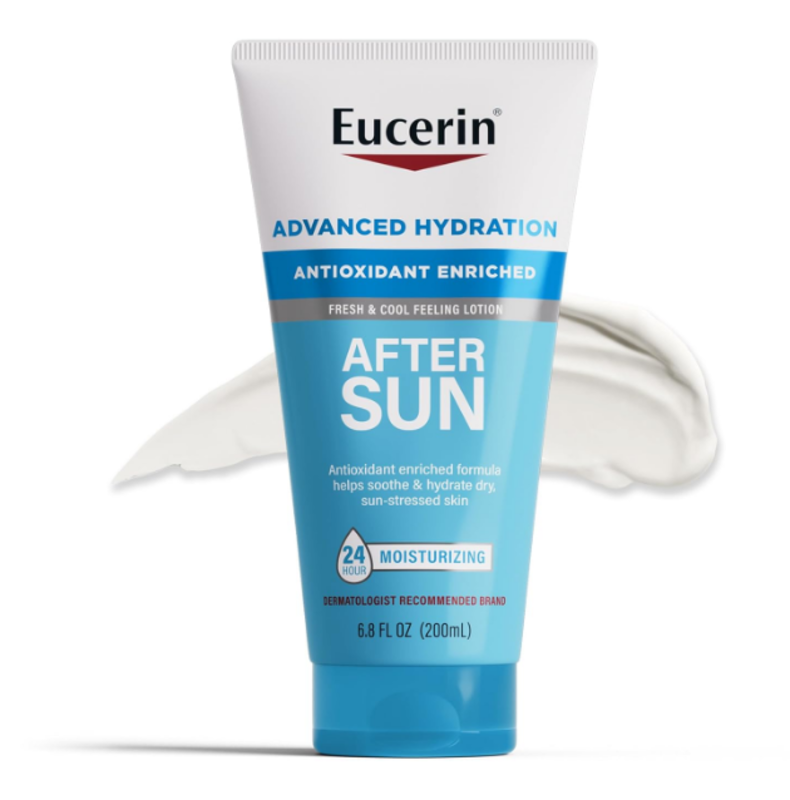 

Eucerin Eucerin Advanced Hydration After Sun Lotion for Face and Body, Enriched with Antioxidants, 24-Hour Hydration for Dry, Sun-Stressed Skin, 200ml/ 6.8 Fl