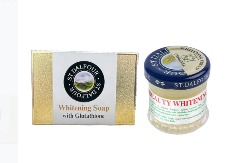

St. Dalfour whitening soap 135g & whitening cream 50g