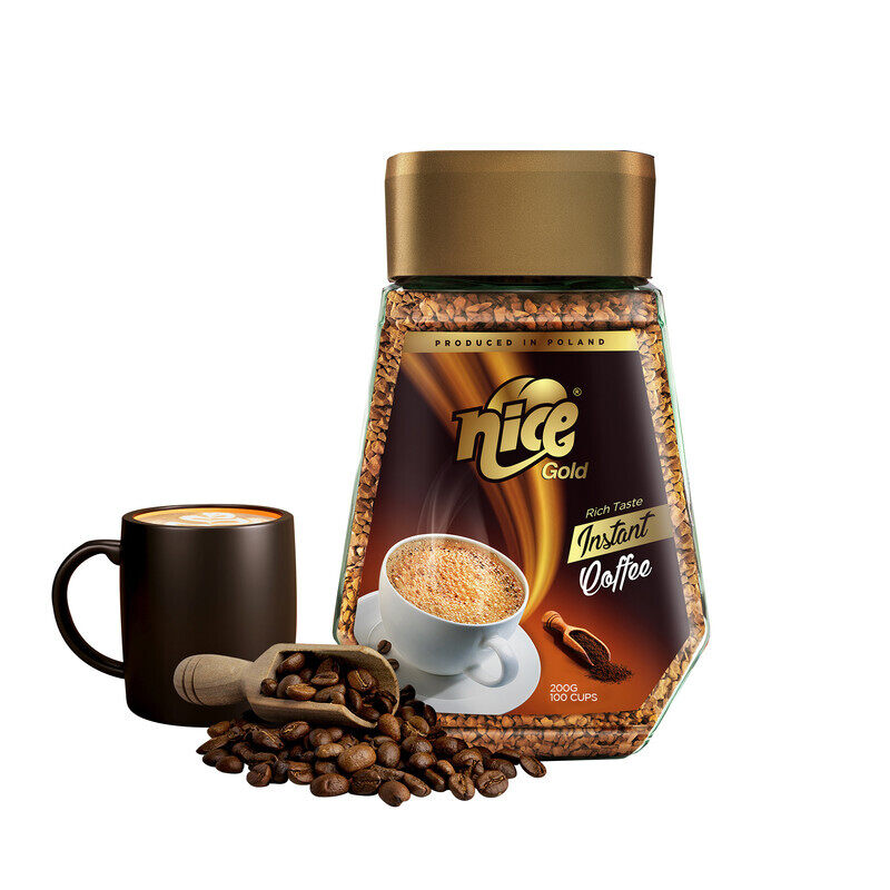 

Nice Coffee Nice Instant Gold Coffee- Rich Aroma & Smooth Taste Instant Coffee Powder-Soluble Gold Blend Delicious & Convenient Freeze-Dried Coffee- Roasted Coffe