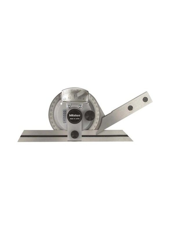 

Mitutoyo Universal Protractor 150mm Blade, 187-907, Silver