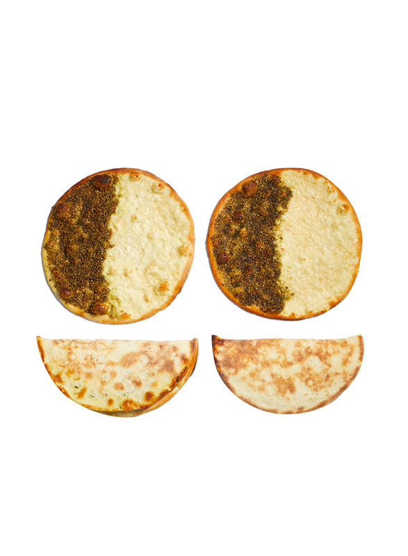 

Kaak Al Manara Cheese & Zaatar Manakeesh Per Pack, 4 Pieces