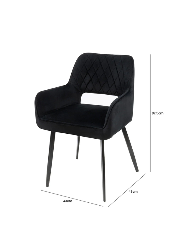 Vanity Living Dining Chair - Como Black