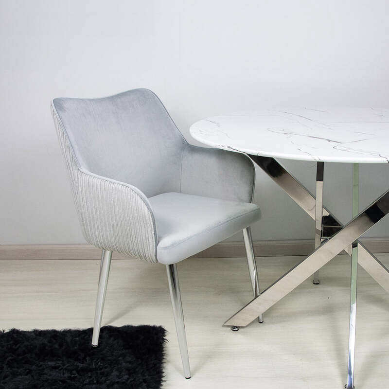 

VANITY LIVING Dining Chair - Farrah Grey