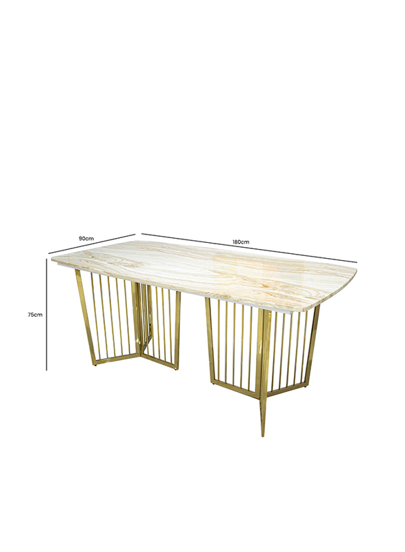 Vanity Living Dining Table - Alfero Marble 6-Seater