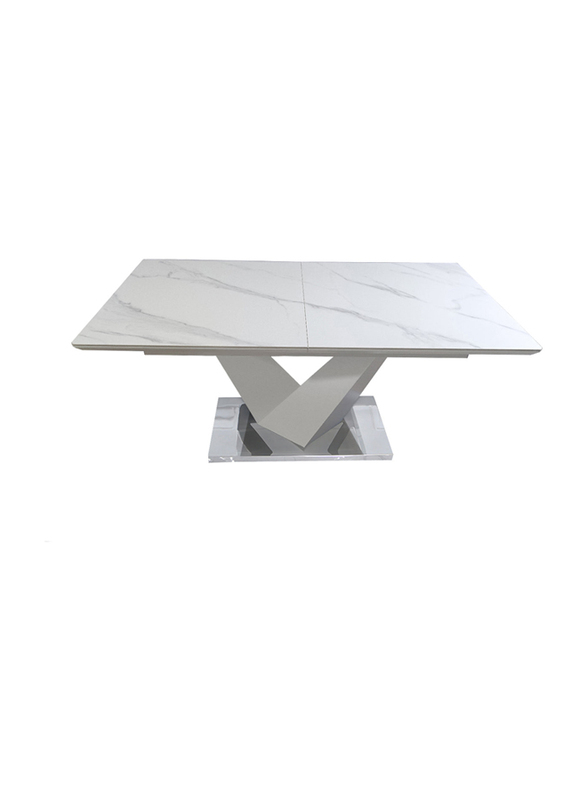 Vanity Living Modern Rectangular Dining Table, White