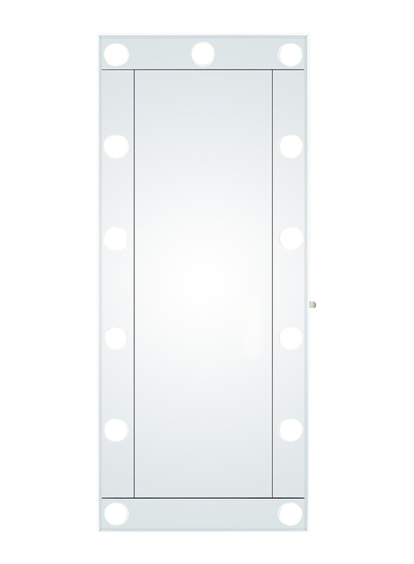 Full Length Mirror With Lights with 13 Led Lighted Vanity Body Mirror, Clear