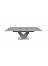 Vanity Living Modern Rectangular Dining Table, Grey