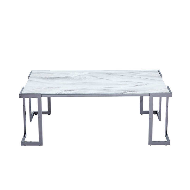 

VANITY LIVING Coffee Table - Sepano Marble Glass