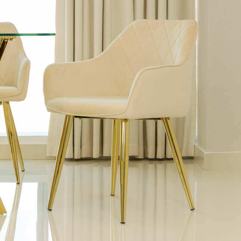 

VANITY LIVING Dining Chair - Leon Cream