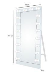 Full Length Mirror With Lights 18 Led Lighted Vanity Body Mirror, Clear