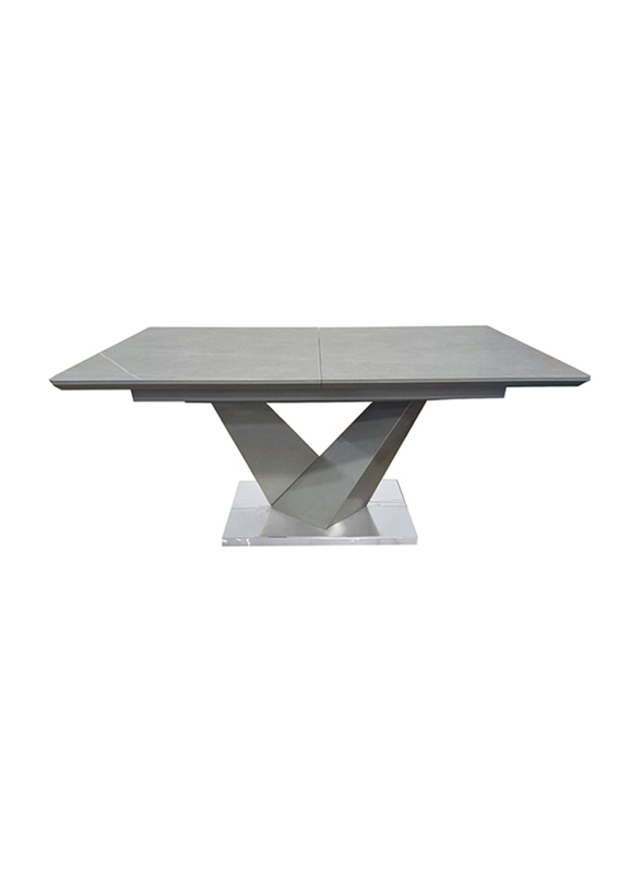 Vanity Living Modern Rectangular Dining Table, Grey