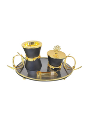 Bakhoor Burner 4 Pieces Wedding Gift Home Decorative Design Incense Burner, Gold