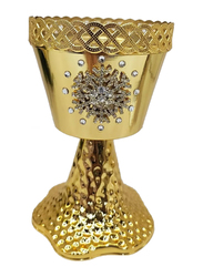 Damanhoor Incense Bakhoor Oud Burner Metal High Quality, Gold