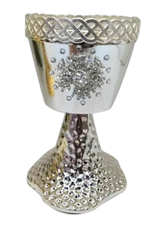 Damanhoor Incense Bakhoor Oud Burner Metal High Quality, Silver